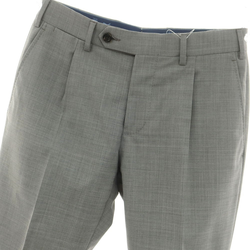 【SALE20％OFF/返品不可】【中古】ジェルマーノ GERMANO ストレッチ ウールポリエステル ドレススラックスパンツ グレー【 44 】【 状態ランクA 】【 メンズ 】