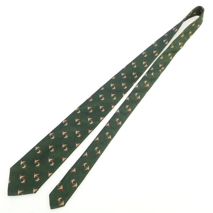 [Used] Brooks Brothers Silk Animal Pattern Necktie Green [Condition Rank B] [Men&