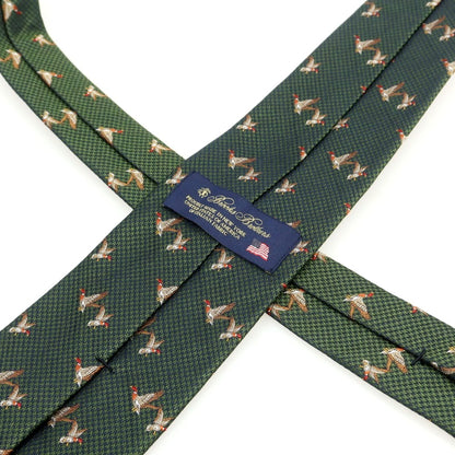 [Used] Brooks Brothers Silk Animal Pattern Necktie Green [Condition Rank B] [Men&