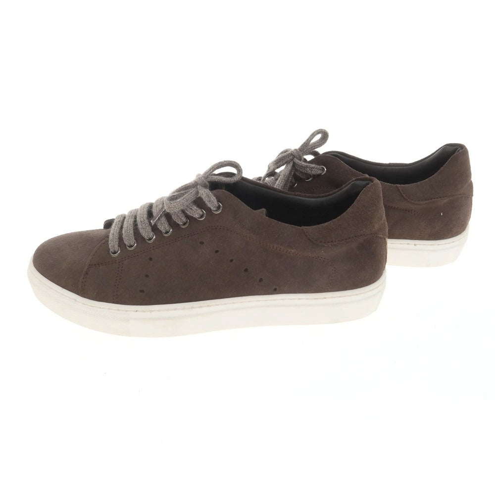[Used] BARBA Suede Low-Cut Sneakers, Dark Brown [41] [Condition Rank A] [Men&