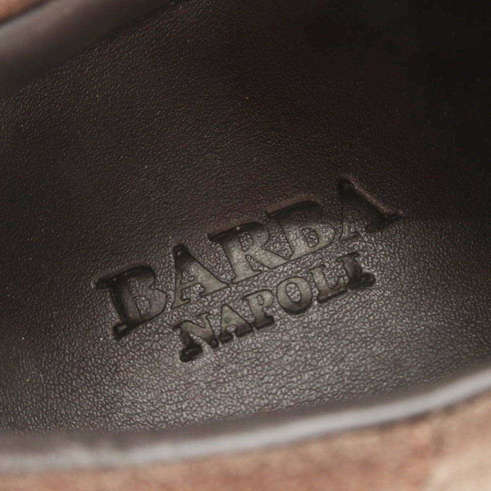 [Used] BARBA Suede Low-Cut Sneakers, Dark Brown [41] [Condition Rank A] [Men&