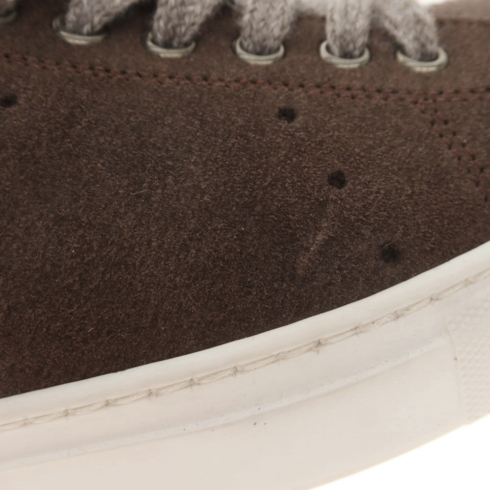 [Used] BARBA Suede Low-Cut Sneakers, Dark Brown [41] [Condition Rank A] [Men&