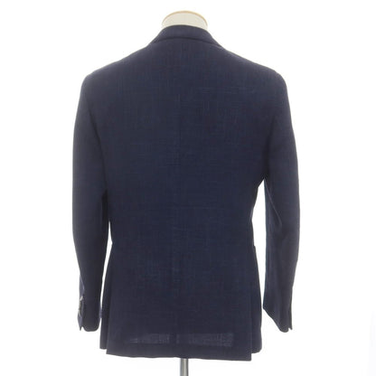 [Used] BOGLIOLI wool silk linen K.JACKET tailored jacket purple navy [44] [Condition rank C] [Men&