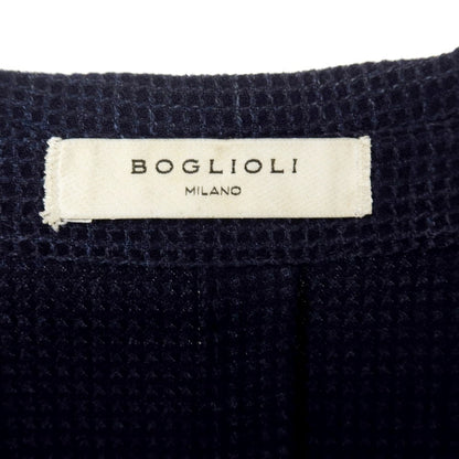 [Used] BOGLIOLI wool silk linen K.JACKET tailored jacket purple navy [44] [Condition rank C] [Men&