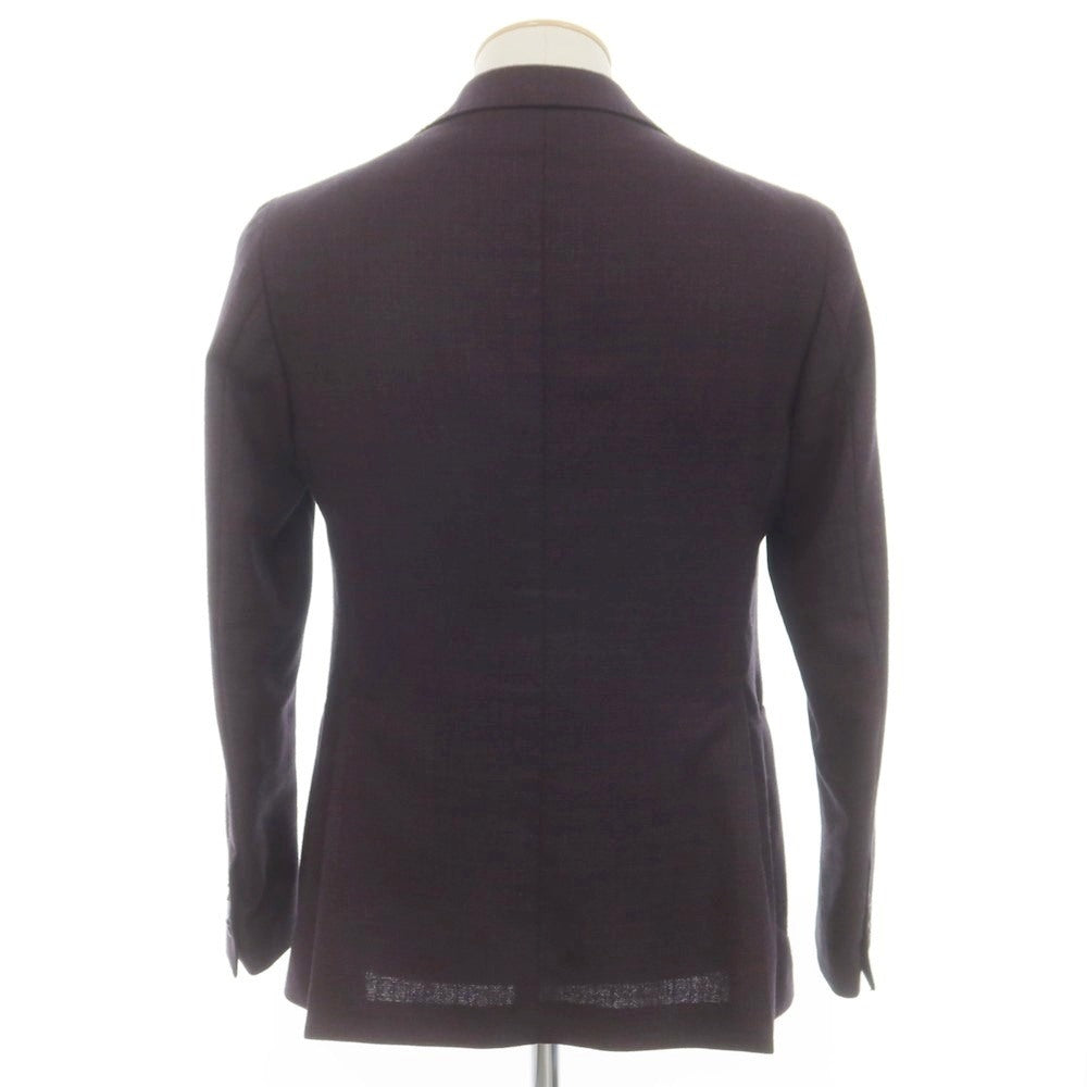 [Used] TAGLIATORE Wool Tailored Jacket Plum x Black [44] [Condition Rank B] [Men&