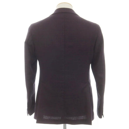 [Used] TAGLIATORE Wool Tailored Jacket Plum x Black [44] [Condition Rank B] [Men&