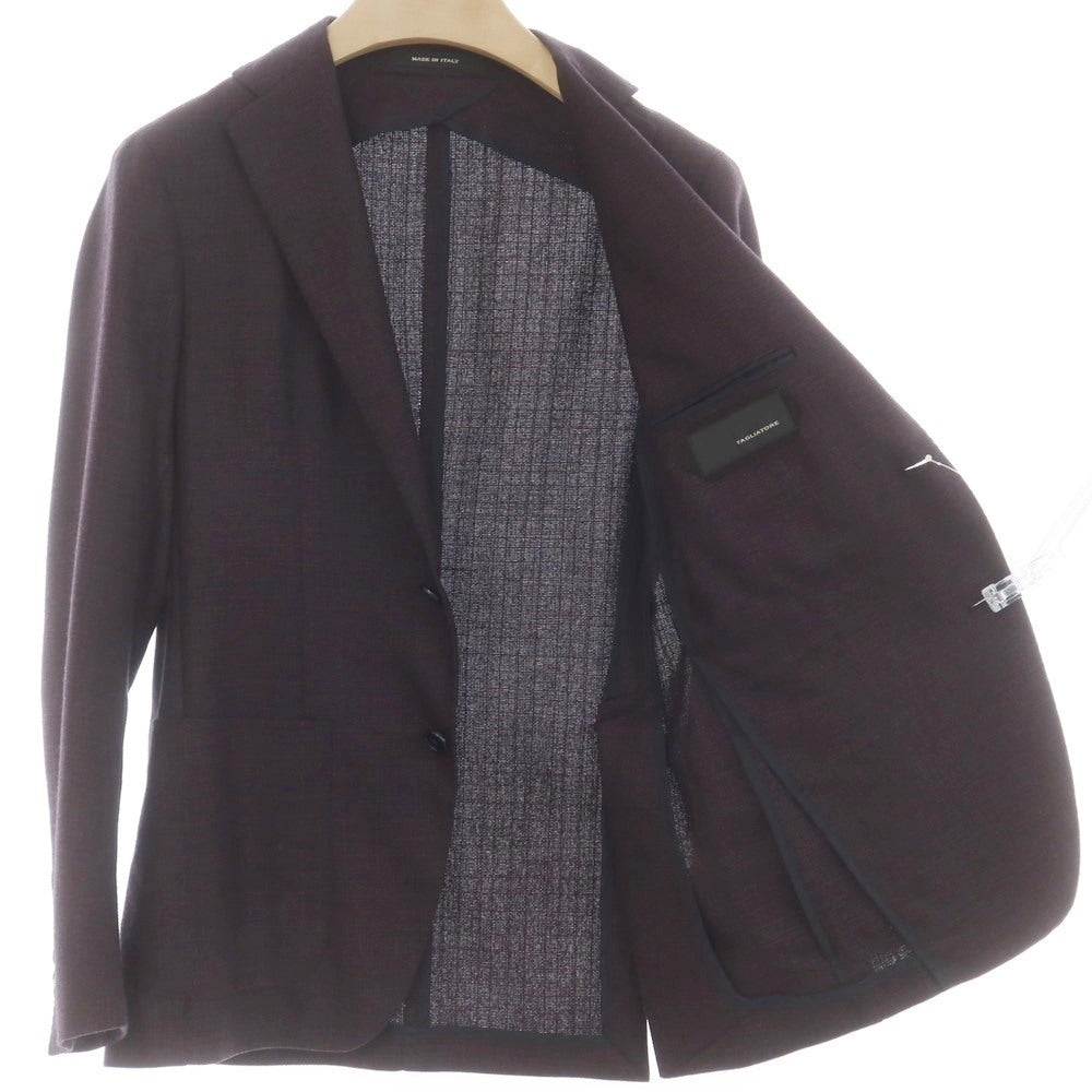 [Used] TAGLIATORE Wool Tailored Jacket Plum x Black [44] [Condition Rank B] [Men&