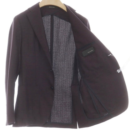 [Used] TAGLIATORE Wool Tailored Jacket Plum x Black [44] [Condition Rank B] [Men&