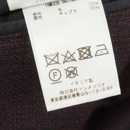 [Used] TAGLIATORE Wool Tailored Jacket Plum x Black [44] [Condition Rank B] [Men&