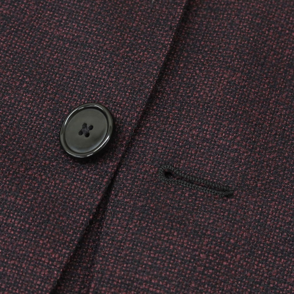 [Used] TAGLIATORE Wool Tailored Jacket Plum x Black [44] [Condition Rank B] [Men&