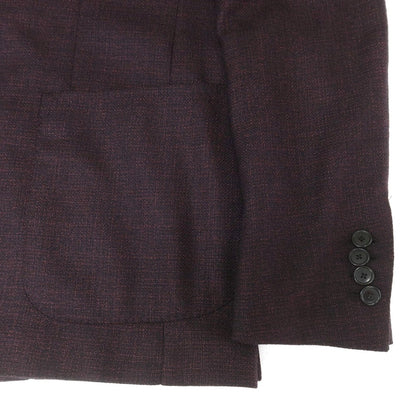 [Used] TAGLIATORE Wool Tailored Jacket Plum x Black [44] [Condition Rank B] [Men&