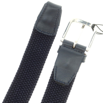 【中古】【未使用】ジェイリンドバーグ J.LINDEBERG エラスティック メッシュベルト ダークネイビー【 95（紙タグ表記） 】【 状態ランクS 】【 メンズ 】