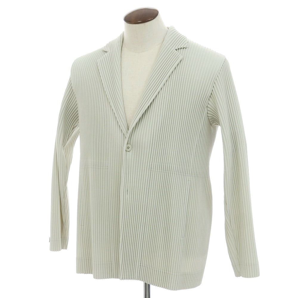 [Used] Homme Plissé Issey Miyake Spring/Summer 2025 Pleated Jacket Frosty Green [No description (L size)] [Condition Rank A] [Men&