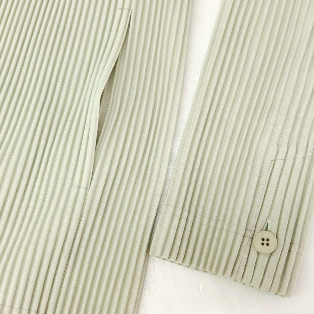 [Used] Homme Plissé Issey Miyake Spring/Summer 2025 Pleated Jacket Frosty Green [No description (L size)] [Condition Rank A] [Men&