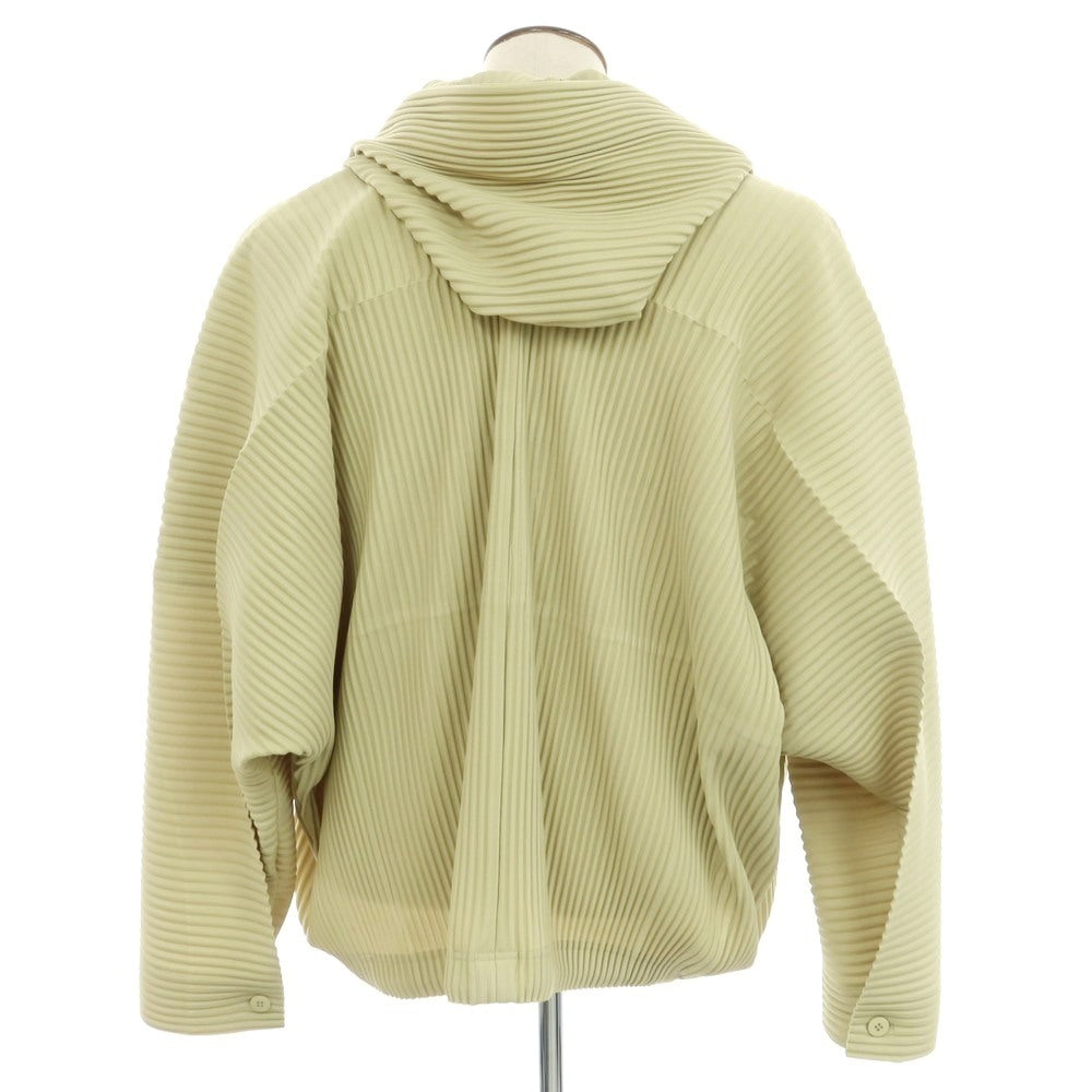 [Used] Homme Plissé Issey Miyake Spring/Summer 2025 Pleated Double Zip Hoodie Light Green [No Size (L)] [Condition Rank A] [Men&