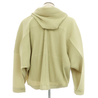 [Used] Homme Plissé Issey Miyake Spring/Summer 2025 Pleated Double Zip Hoodie Light Green [No Size (L)] [Condition Rank A] [Men&