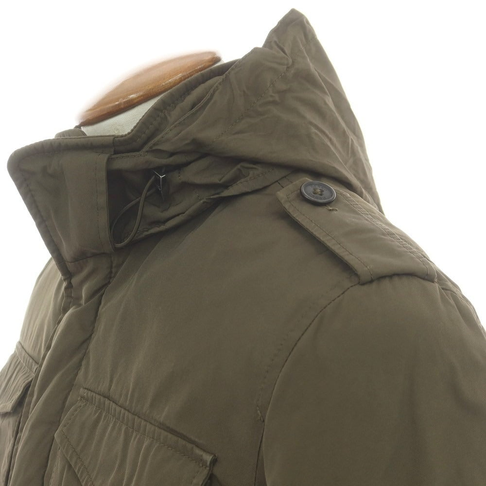 【中古】ヘルノ Herno ポリエステル ダウン フィールドジャケット オリーブグリーン【 46 】【 状態ランクC 】【 メンズ 】