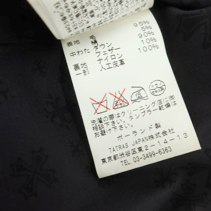 【中古】タトラス TATRAS ウールシルク ダブルジップ ダウンベスト ネイビー【 2 】【 状態ランクC 】【 メンズ 】