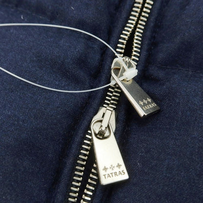 【中古】タトラス TATRAS ウールシルク ダブルジップ ダウンベスト ネイビー【 2 】【 状態ランクC 】【 メンズ 】