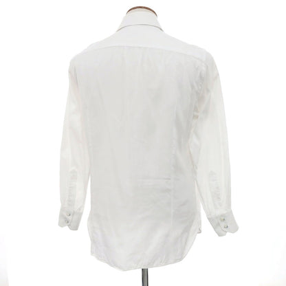 [Used] EMANUELE MAFFEIS Cotton Wide Collar Dress Shirt White [No size indicated (M size)] [Condition Rank D] [Men&