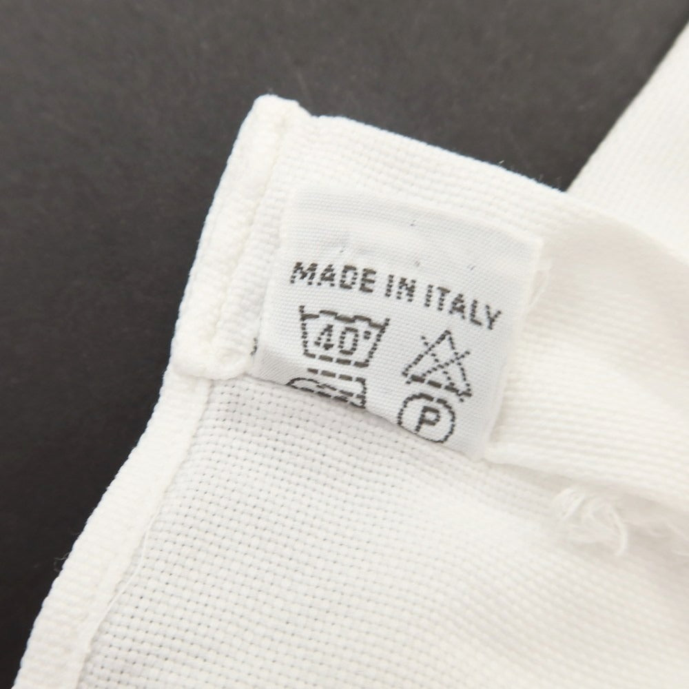 [Used] EMANUELE MAFFEIS Cotton Wide Collar Dress Shirt White [No size indicated (M size)] [Condition Rank D] [Men&