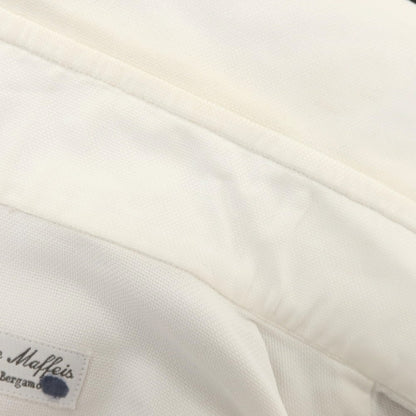 [Used] EMANUELE MAFFEIS Cotton Wide Collar Dress Shirt White [No size indicated (M size)] [Condition Rank D] [Men&