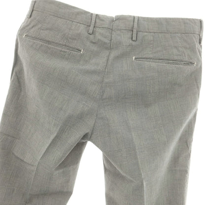 [Used] PT01 SLEEK stretch cotton check slacks pants, black x ivory [46] [Condition rank B] [Men&
