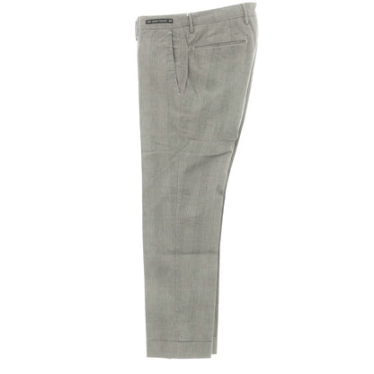 [Used] PT01 SLEEK stretch cotton check slacks pants, black x ivory [46] [Condition rank B] [Men&