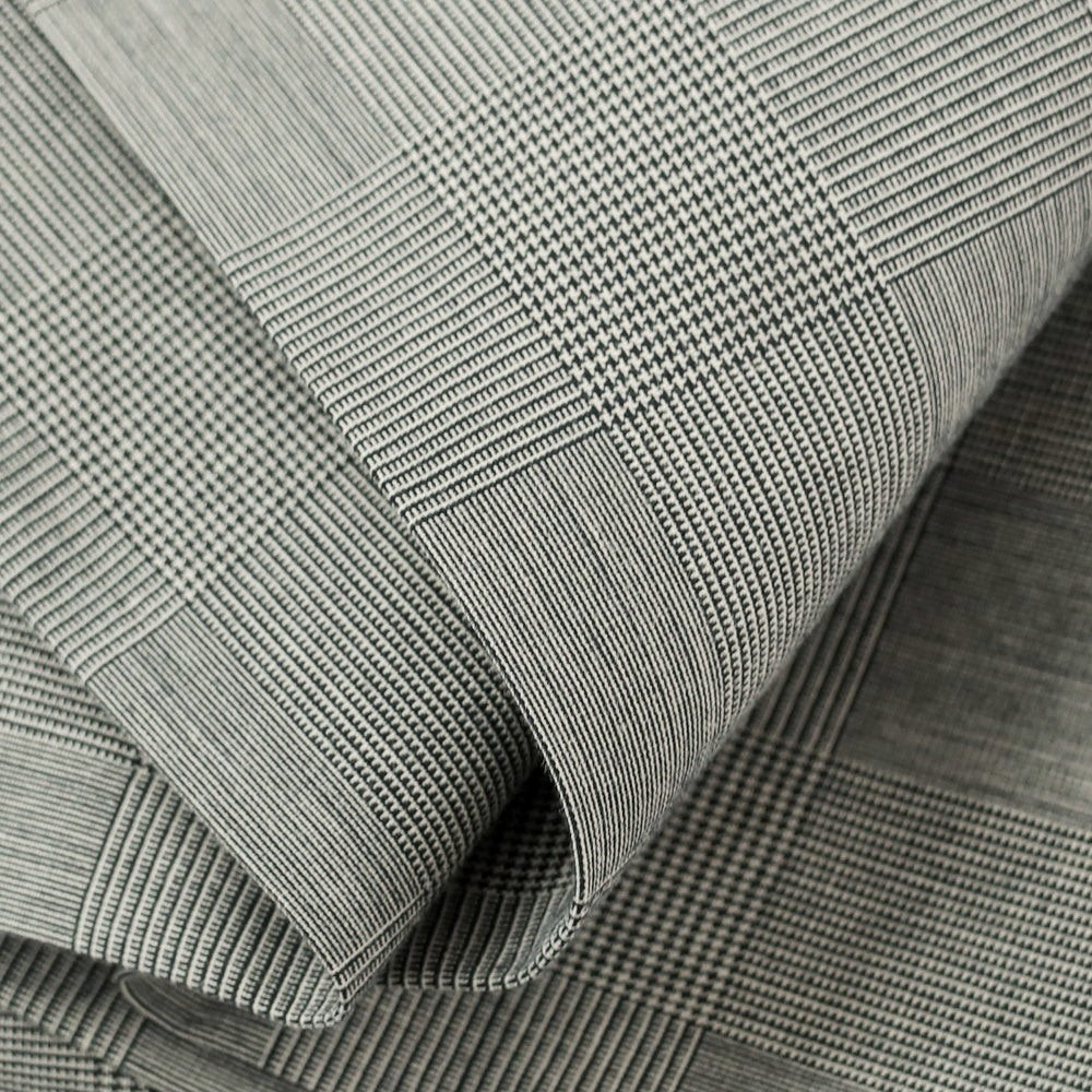 [Used] PT01 SLEEK stretch cotton check slacks pants, black x ivory [46] [Condition rank B] [Men&