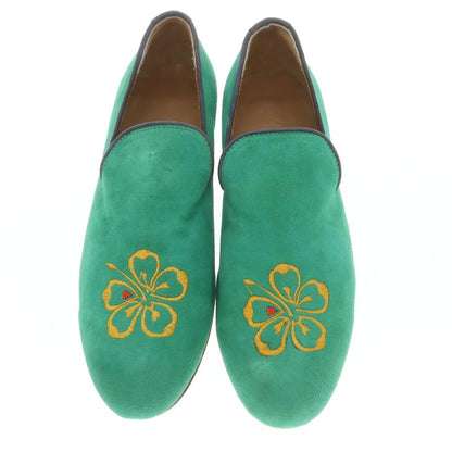 [Used] Polpetta suede embroidered vamp loafer green [39] [Condition rank B] [Men&