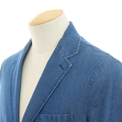 [Used] Giannetto chambray cotton casual jacket, blue [44] [Condition rank B] [Men&