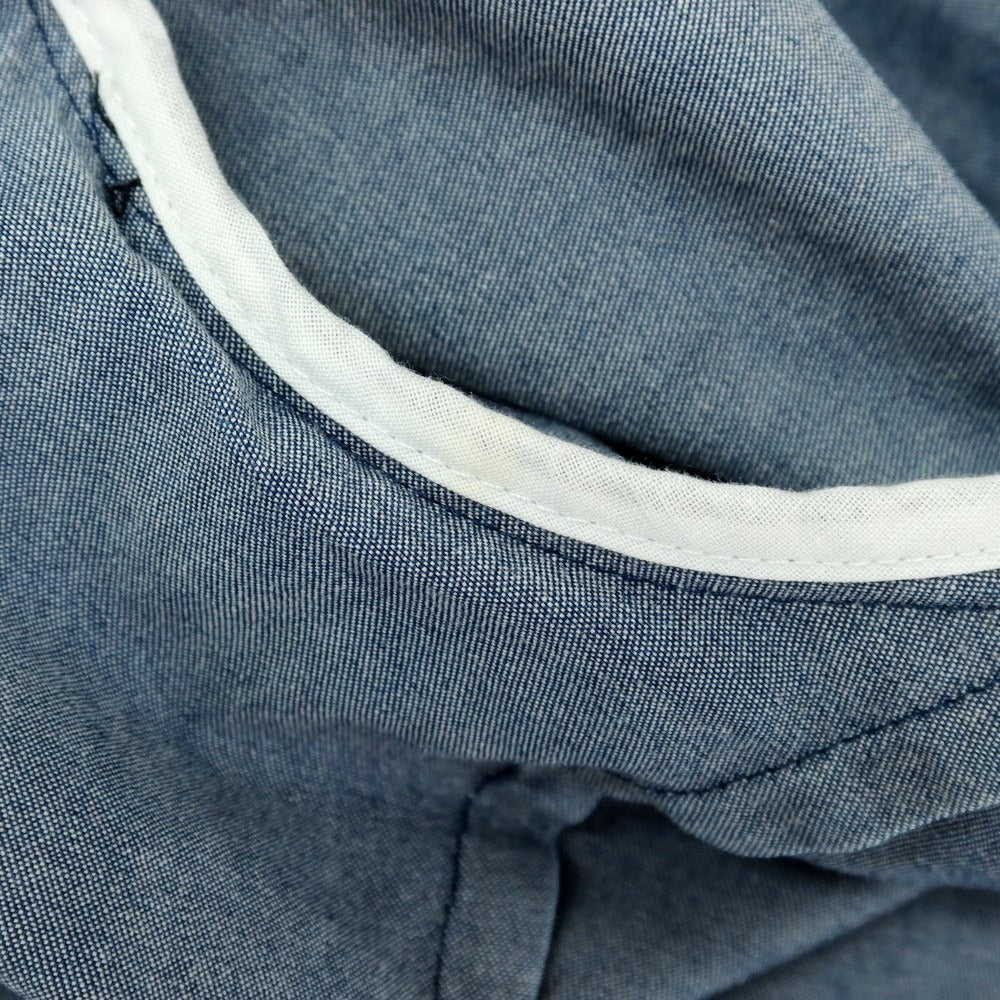 [Used] Giannetto chambray cotton casual jacket, blue [44] [Condition rank B] [Men&