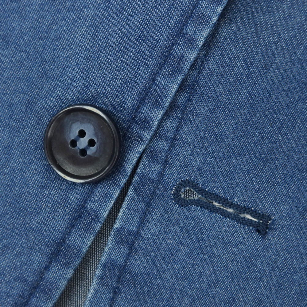 [Used] Giannetto chambray cotton casual jacket, blue [44] [Condition rank B] [Men&