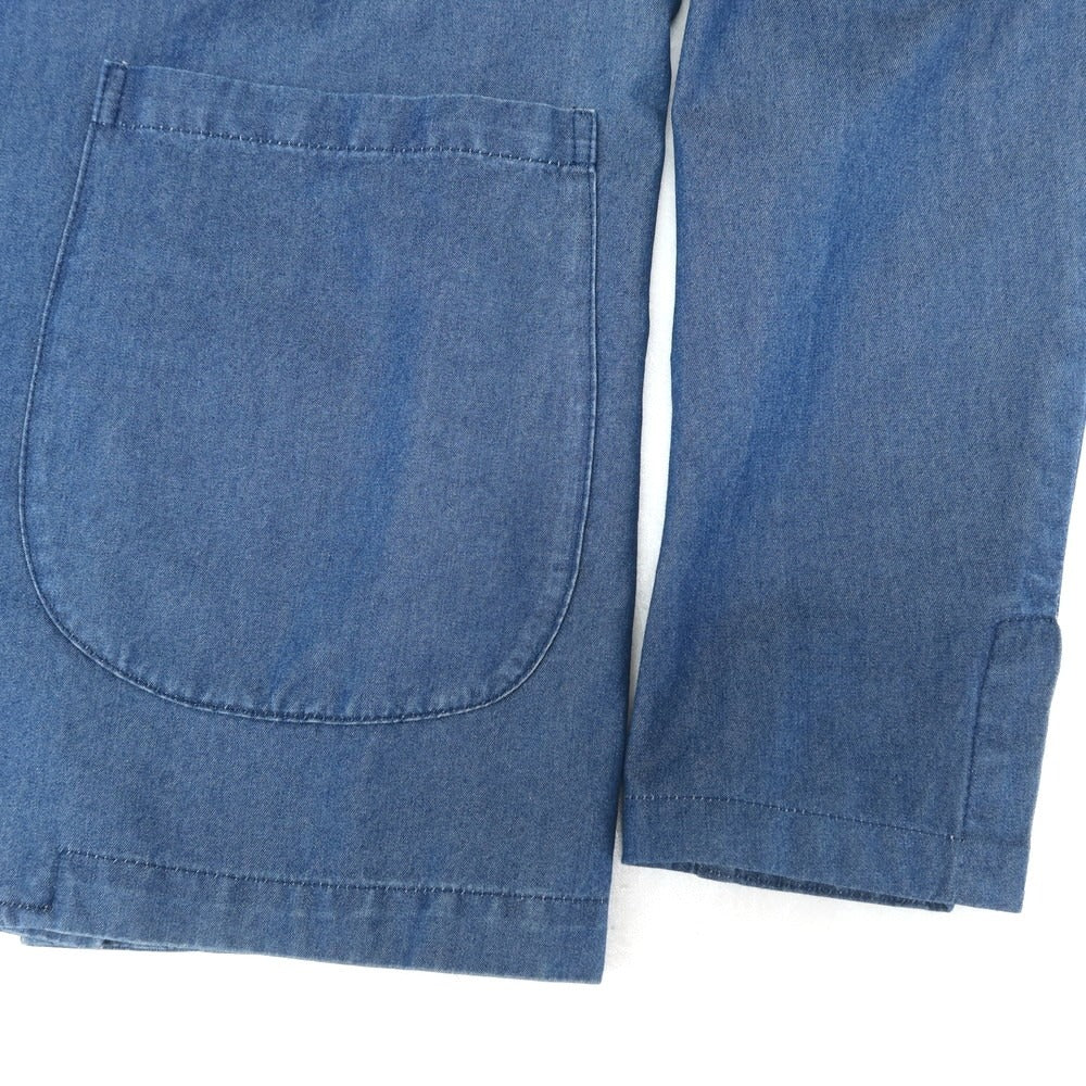 [Used] Giannetto chambray cotton casual jacket, blue [44] [Condition rank B] [Men&