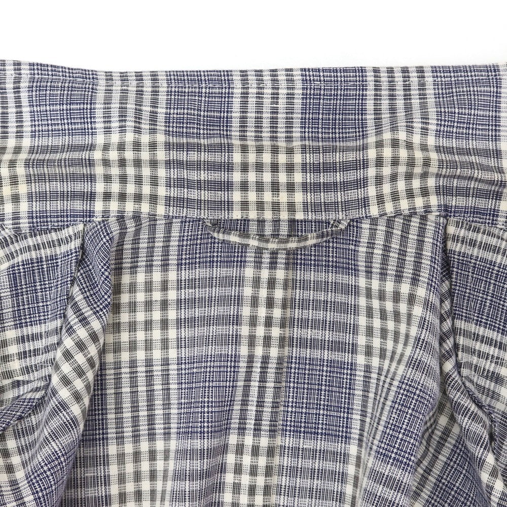 [Used] Giannetto cotton check casual jacket purple navy x white [42] [Condition rank C] [Men&