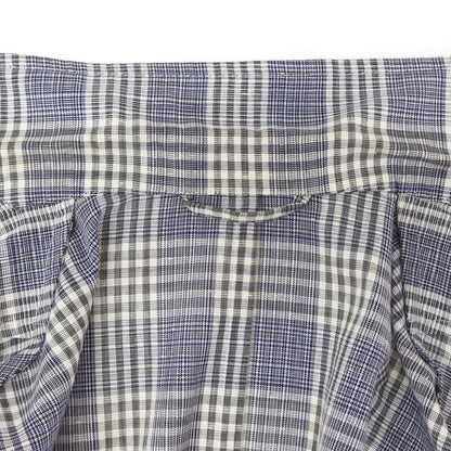 [Used] Giannetto cotton check casual jacket purple navy x white [42] [Condition rank C] [Men&
