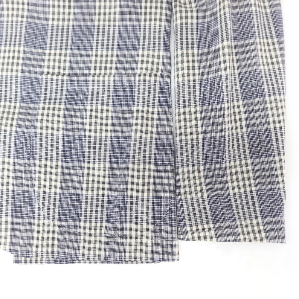 [Used] Giannetto cotton check casual jacket purple navy x white [42] [Condition rank C] [Men&