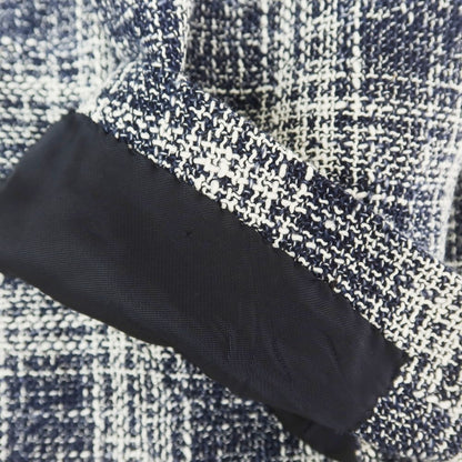 [Used] LARDINI wool cotton check jacket, navy x white [44] [Condition rank B] [Men&