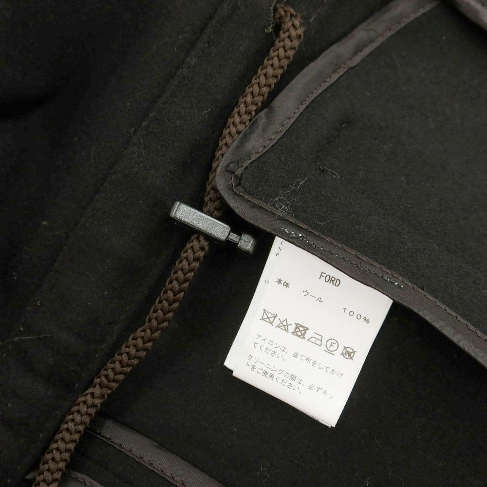 【中古】ルパーデッシュ LE PAR-DESSUS FORD ウール ステンカラーコート ブラックブラウン【サイズ44】【 状態ランクA 】【 メンズ 】 [DPD]