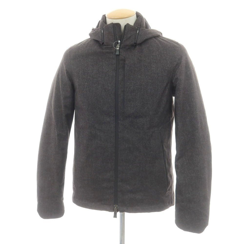 【中古】ヘルノ Herno ポリエステル ダブルジップ ダウンジャケット ダークグレー【 42 】【 状態ランクC 】【 メンズ 】