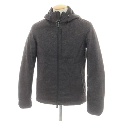 【中古】ヘルノ Herno ポリエステル ダブルジップ ダウンジャケット ダークグレー【 42 】【 状態ランクC 】【 メンズ 】