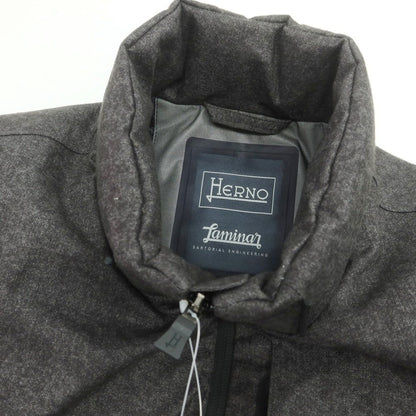 【中古】ヘルノ Herno ポリエステル ダブルジップ ダウンジャケット ダークグレー【 42 】【 状態ランクC 】【 メンズ 】