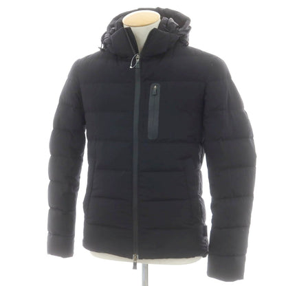 【中古】ヘルノ Herno ポリエステル ダブルジップ ダウンジャケット ブラック【 42 】【 状態ランクC 】【 メンズ 】
