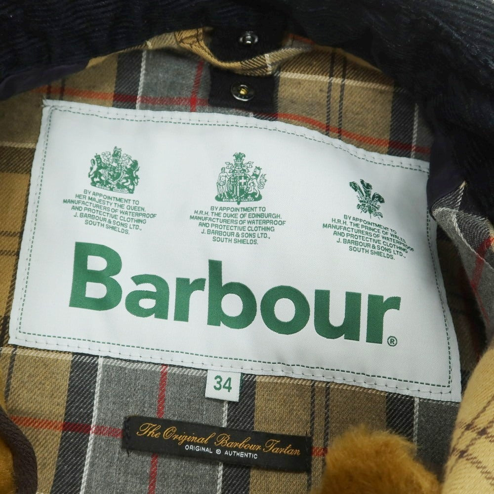 【中古】バブアー Barbour SL BEDALE ファーライナーベスト付き フィールドジャケット ネイビー【サイズ34】【 状態ランクB 】【 メンズ 】[BPD]
