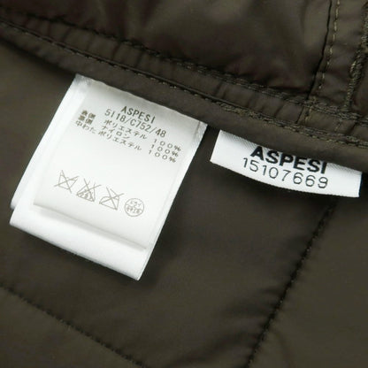 【中古】アスペジ ASPESI ポリエステル キルティング 中綿ベスト オリーブ【 XS 】【 状態ランクB 】【 メンズ 】