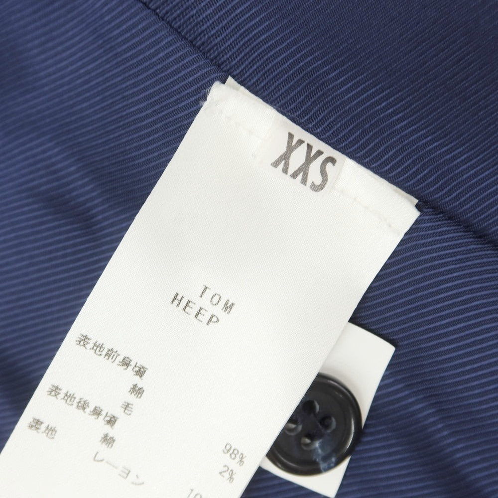 [Used] BEVILACQUA Cotton Wool Gilet Vest Navy [XXS] [Condition Rank B] [Men&