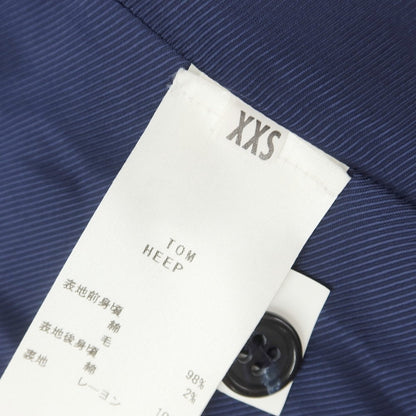 [Used] BEVILACQUA Cotton Wool Gilet Vest Navy [XXS] [Condition Rank B] [Men&