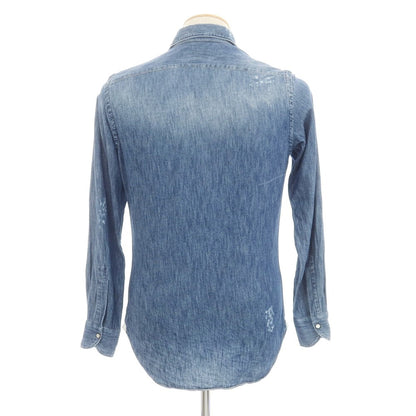 [Used] Giannetto denim western shirt, dark blue [36] [Condition: C] [Men&