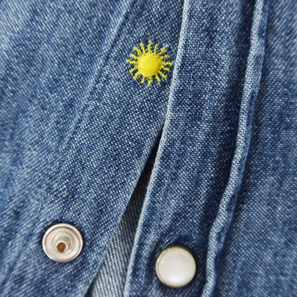 [Used] Giannetto denim western shirt, dark blue [36] [Condition: C] [Men&