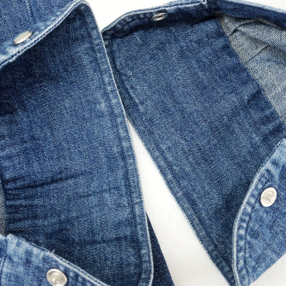 [Used] Giannetto denim western shirt, dark blue [36] [Condition: C] [Men&